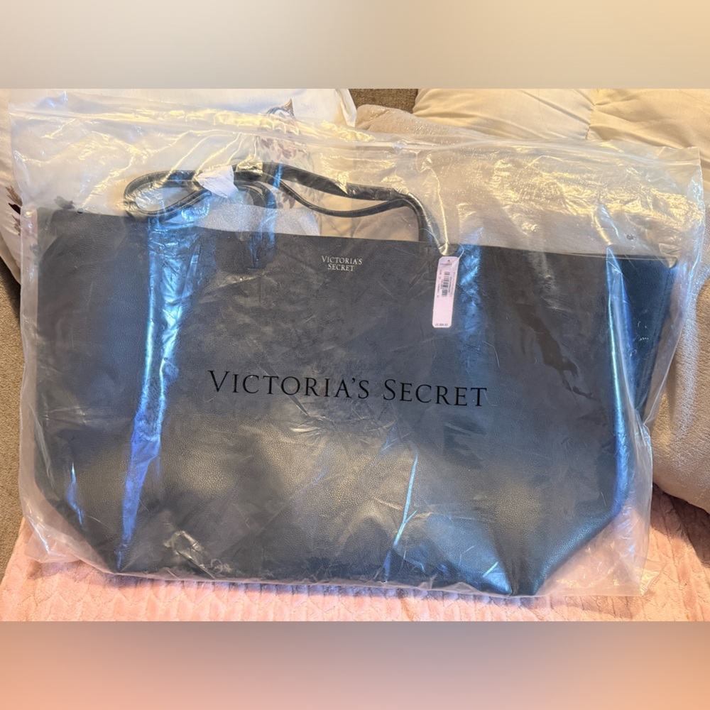 Victoria secret leather tote bag
